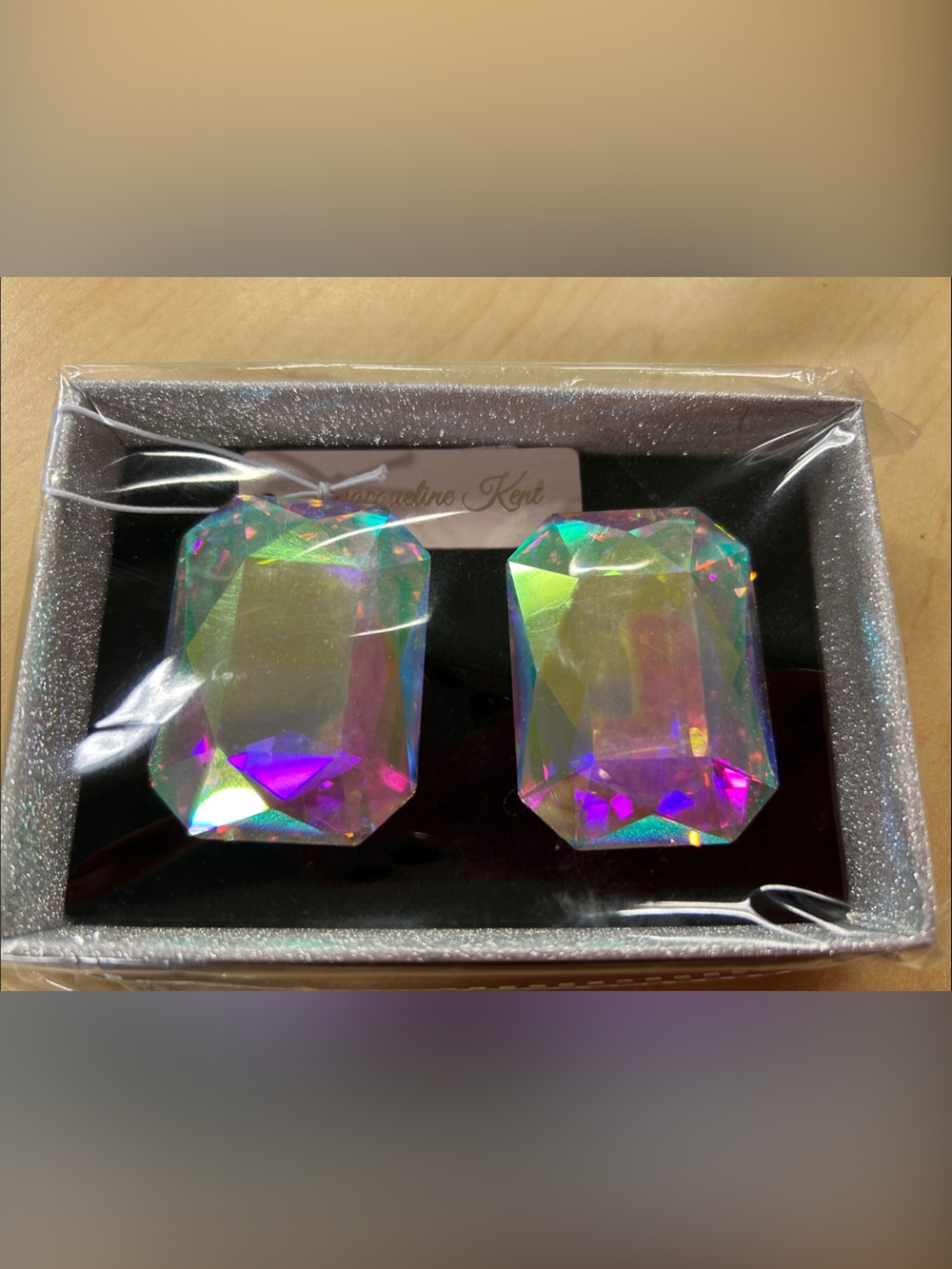 Iridescent Crystal Prism Laced Boot or High Top Charm - Set of 2 Jacqueline Kent